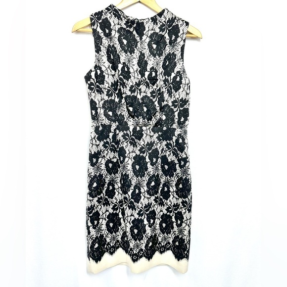 Milly of New York Gianna Lace Illusion Silk Sleeveless Dress Size 6